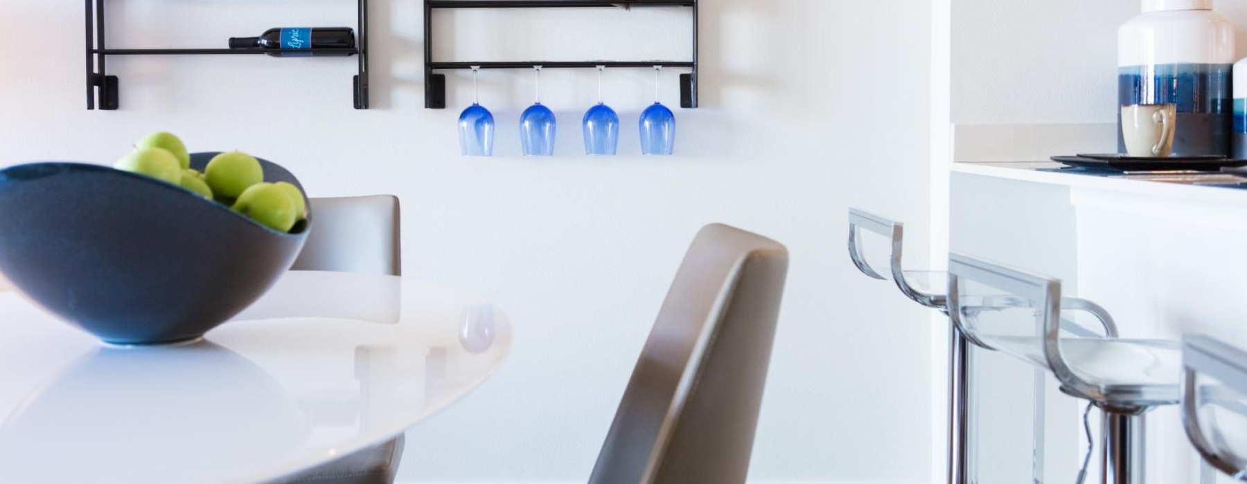 dining area next to kitchen