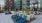 chairs and tables on rooftop terrace